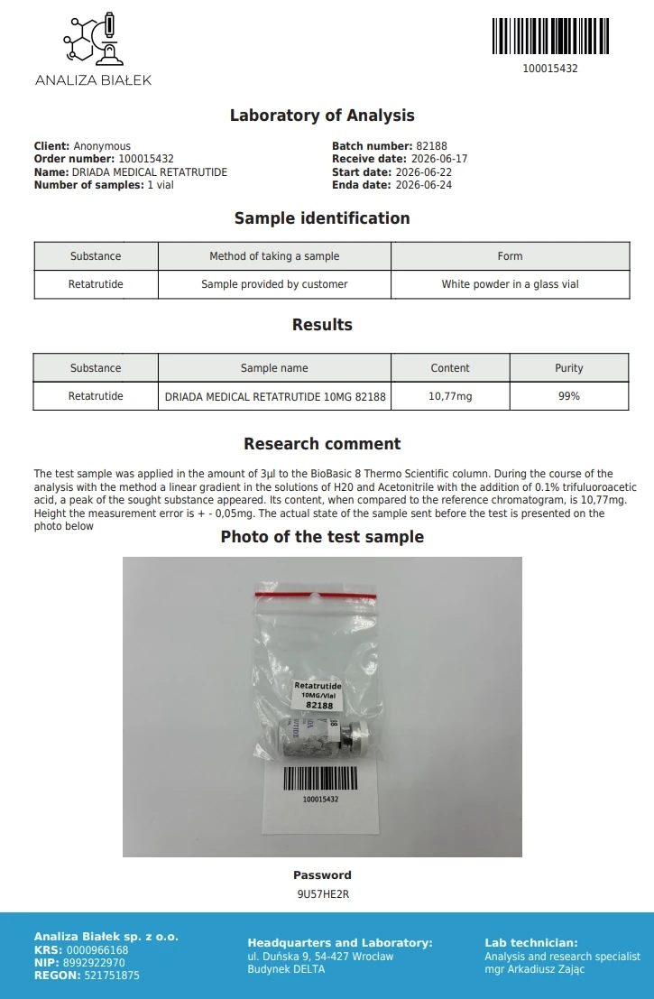 Retatrutida 10mg — informação
